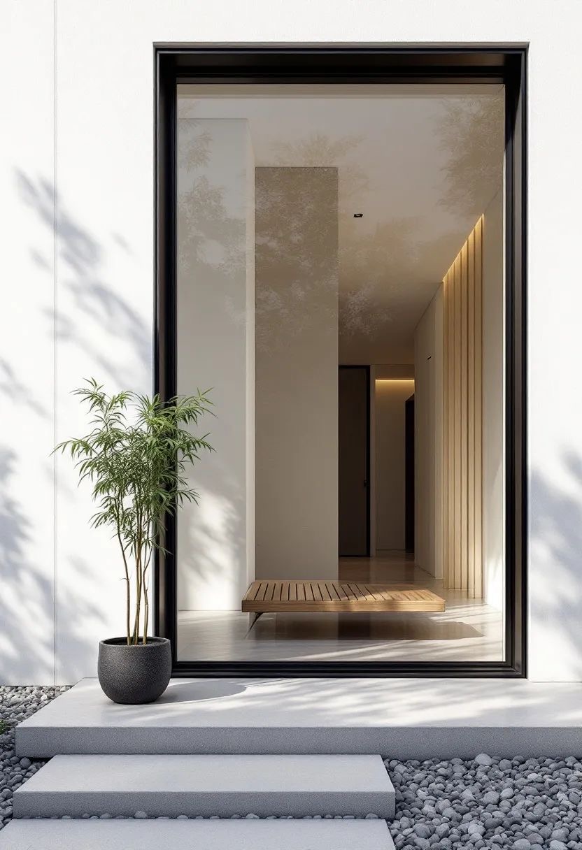 Contemporary modern entry door